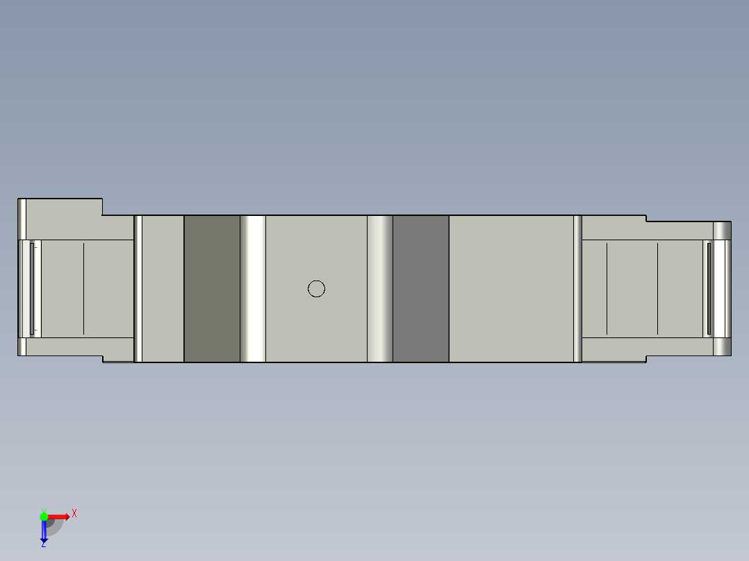 消毒液浸泡式杀菌装置俯视图