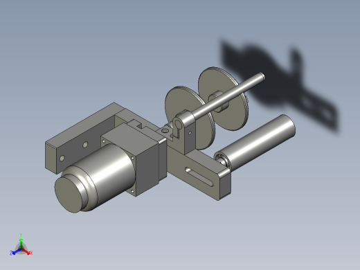 收送纸1正等轴测缩略图