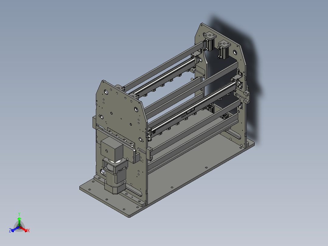 清洁机本体主视图