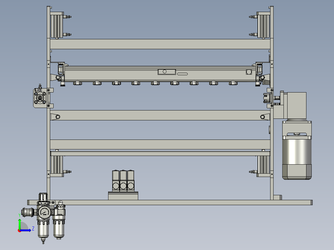 清洁机本体左视图