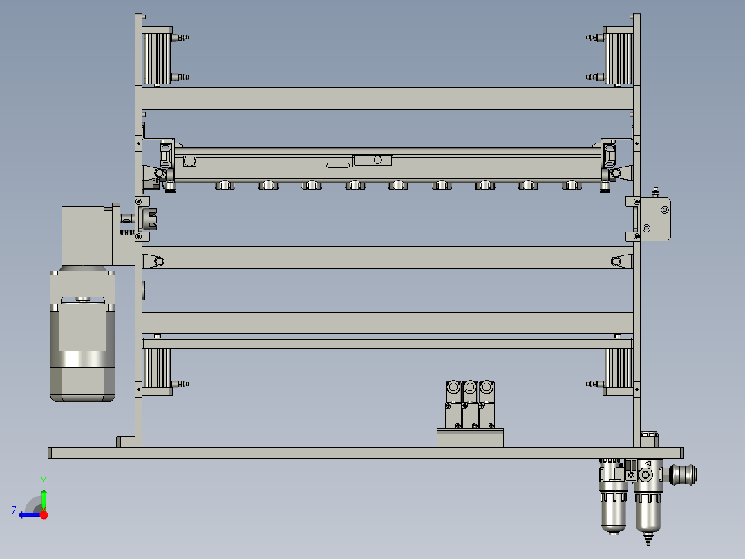 清洁机本体右视图