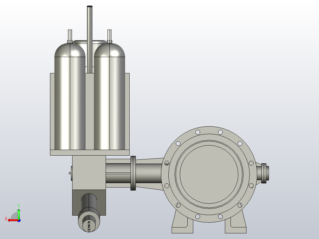 3 00≤DN≤500[DN350]阀，蝶阀风阀后视图