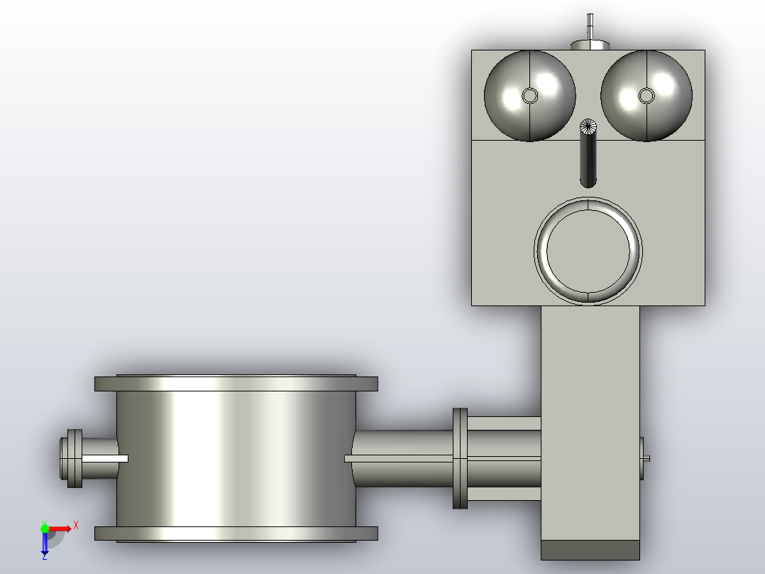 3 00≤DN≤500[DN350]阀，蝶阀风阀俯视图