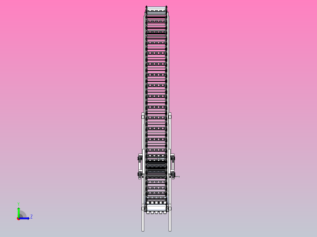 输送带清洁器左视图