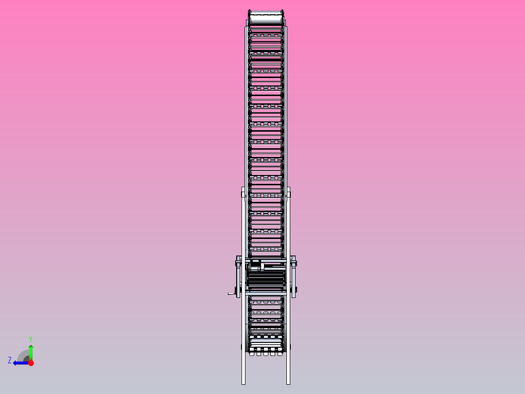 输送带清洁器右视图