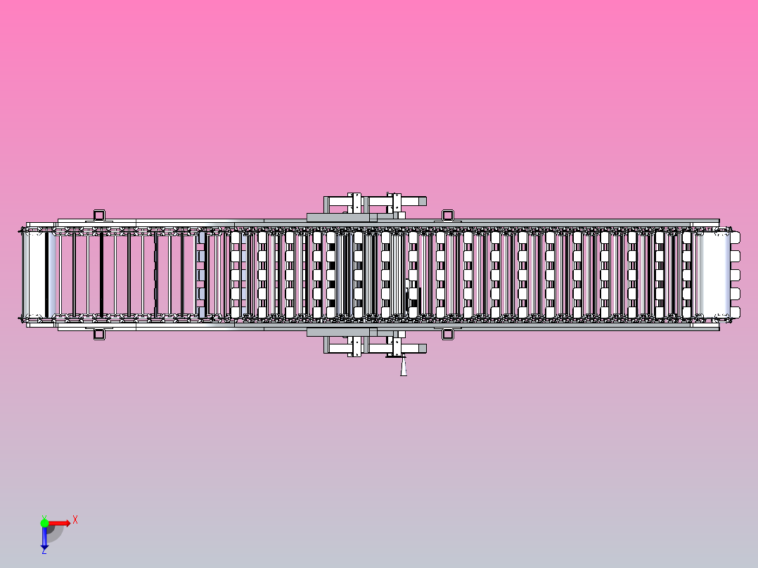 输送带清洁器俯视图