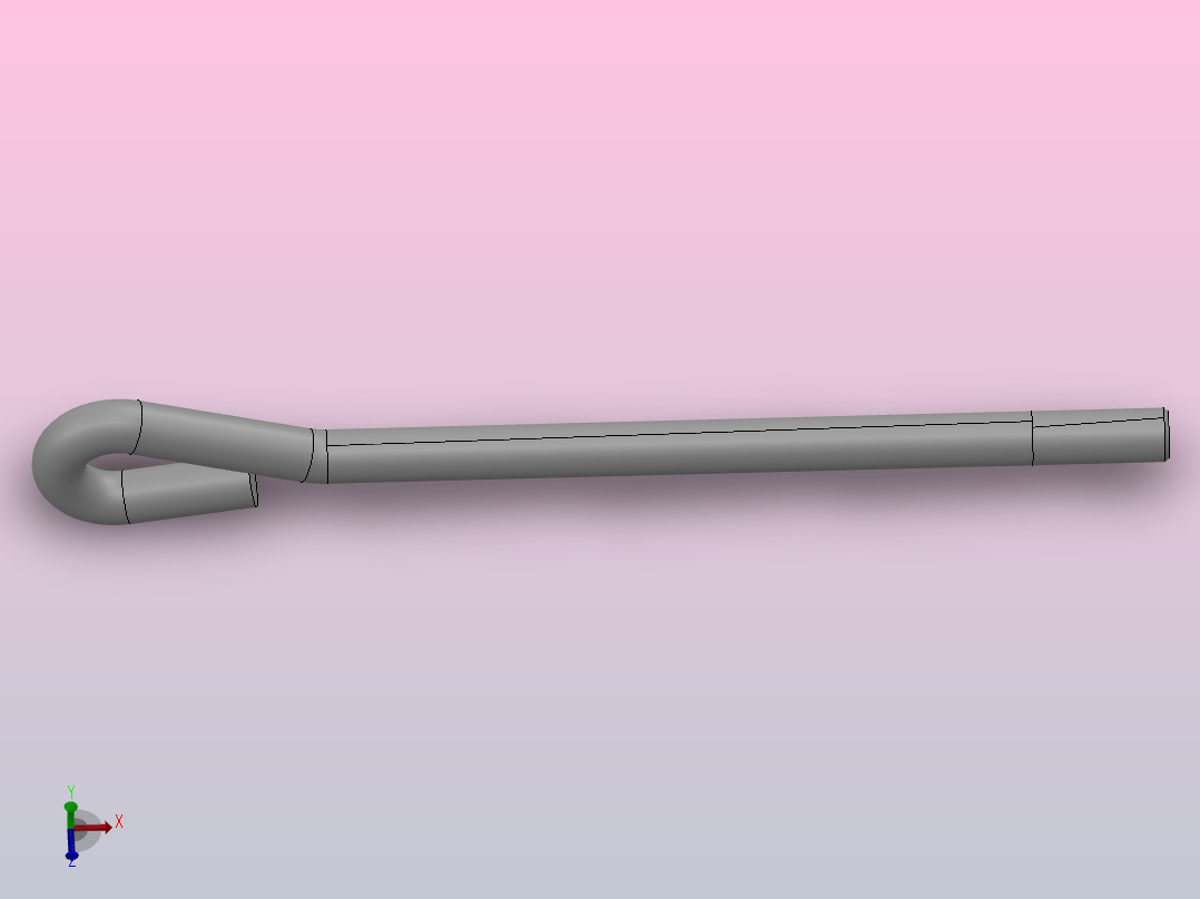地脚螺栓A型_AM24×500主视图