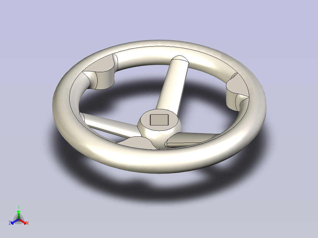 CB╱T 3530-1993[G型手轮G160-14G]正等轴测图