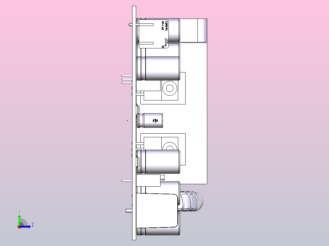 降压转换器 600W DC12-75V 25A左视图