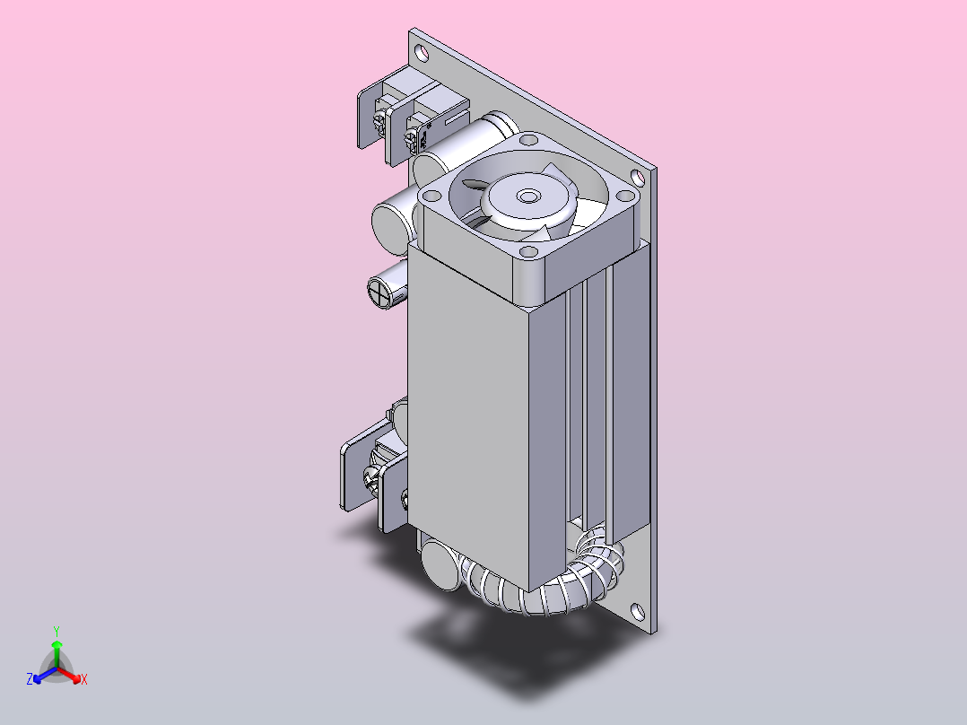 降压转换器 600W DC12-75V 25A正等轴测图
