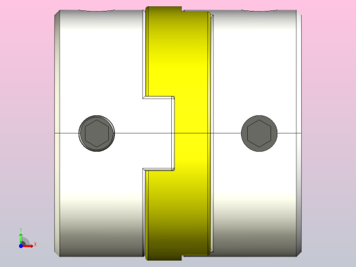 LZQG-不锈钢十字滑块顶丝联轴器[LZQG-34×34-6K×6]前视缩略图