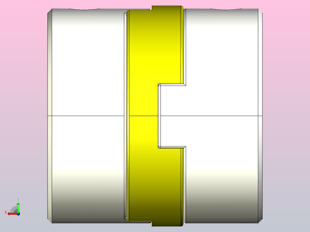 LZQG-不锈钢十字滑块顶丝联轴器[LZQG-34×34-6K×6]后视图