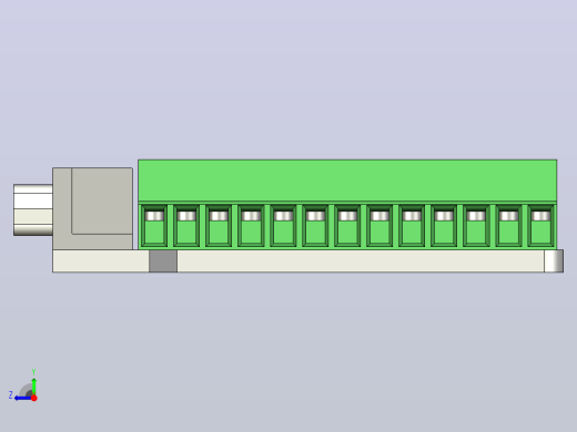 Swellder连接器Db25 D-sub母插头25针端口2排端子分线PCB板右视缩略图
