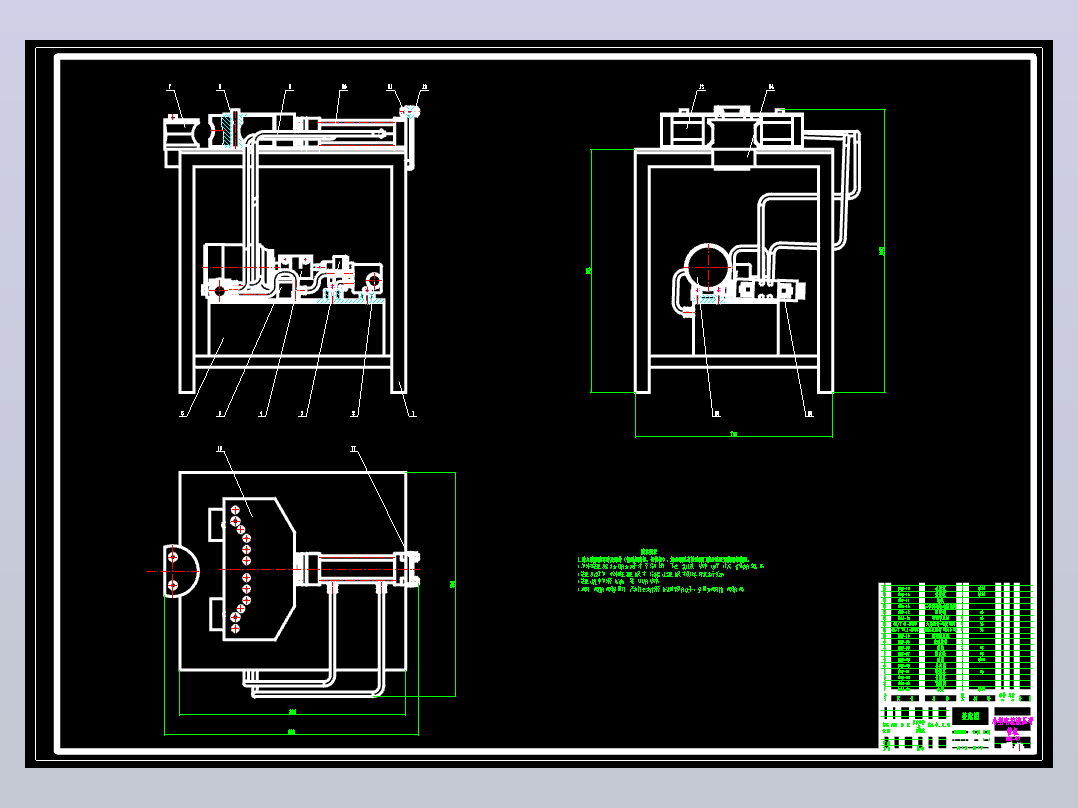 电控液压弯管机CAD