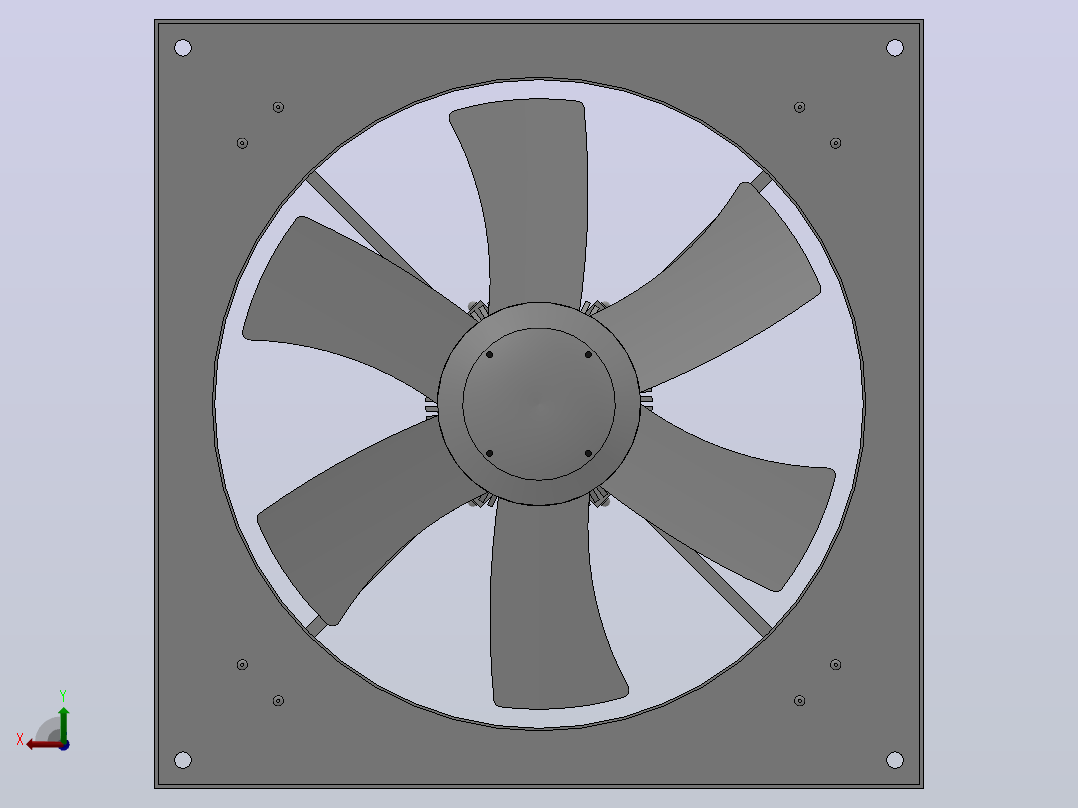 LKZ50№5.0N轴流风机[LKZ50№5.0N]前视图