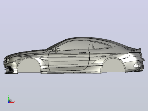 奔驰 c63 SolidWorks stp前视缩略图