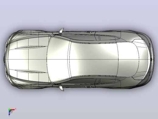 奔驰 c63 SolidWorks stp俯视缩略图