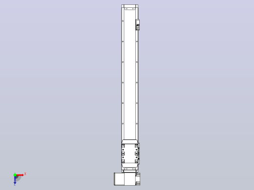 机器人皮带驱动直线轴TPA-GCB-80-P60-L600-LP-M20-N3俯视缩略图