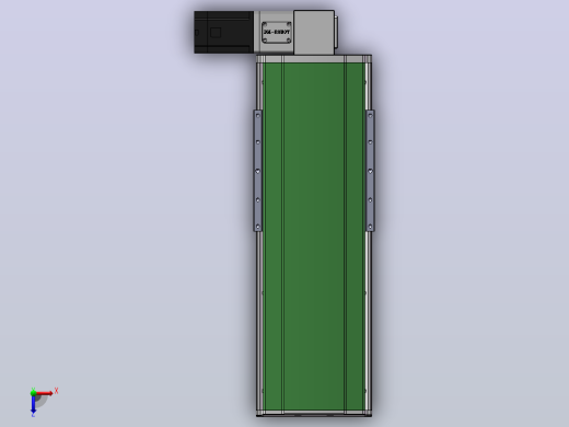 DMB220-LTCM同步带模组直线滑台（电机左折）[DMS220-L90S300-DT750-C2U-LTCM]俯视缩略图