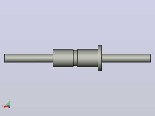 DKFZD3212-5滚珠丝杆3D模型后视缩略图