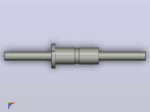 DKFZD3212-5滚珠丝杆3D模型俯视缩略图