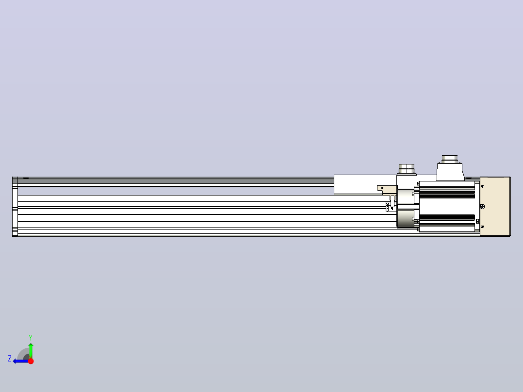日规模组半封闭丝杆TPA-HNR-220D-3210C-L550-ML-C-P1K-N3右视图