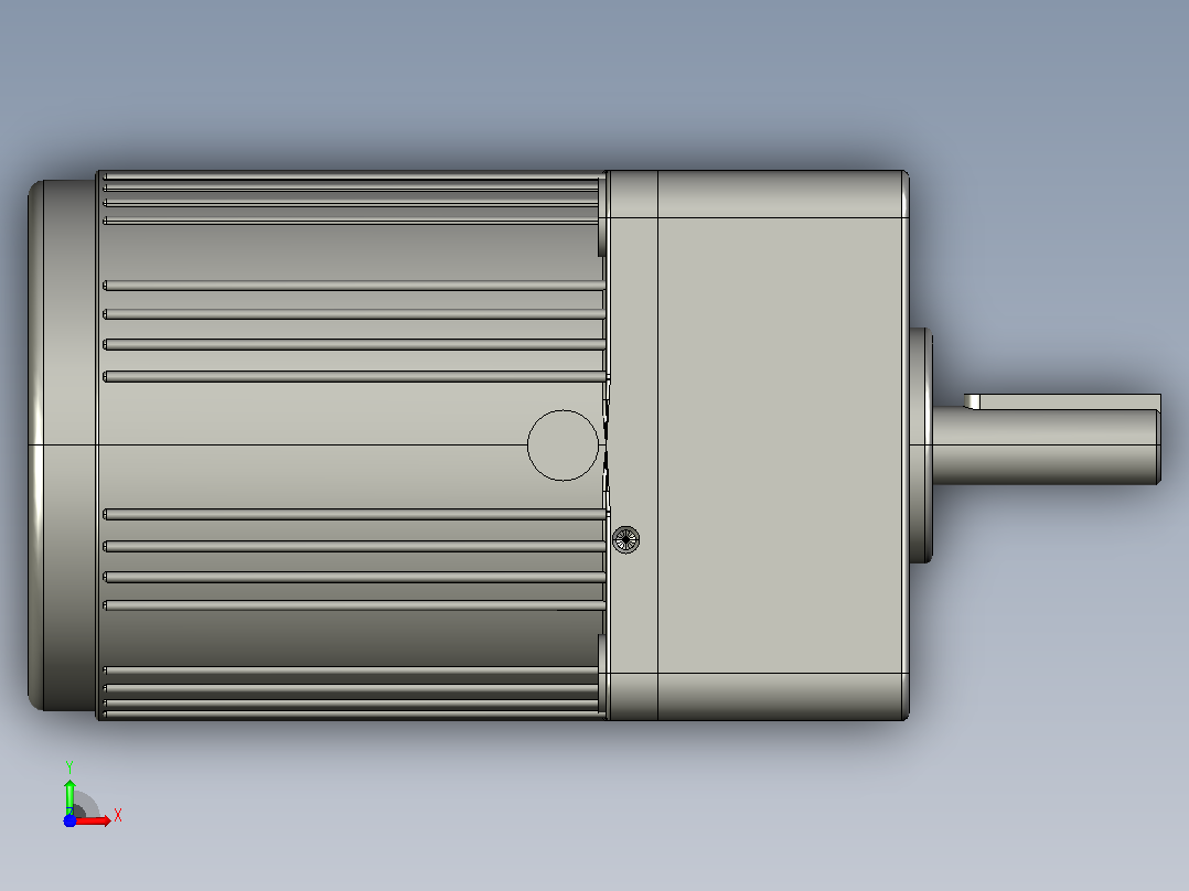 3IK15+3GN3-15K3IK-15W小型调速电机前视图