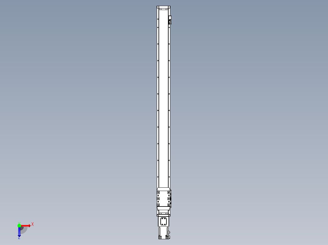 滚珠丝杠直线轴内置导轨TPA-GCR-80-1610C-L1050-M-M20-N3俯视图