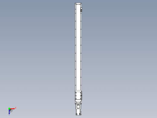 滚珠丝杠直线轴内置导轨TPA-GCR-80-1610C-L1050-M-M20-N3俯视缩略图