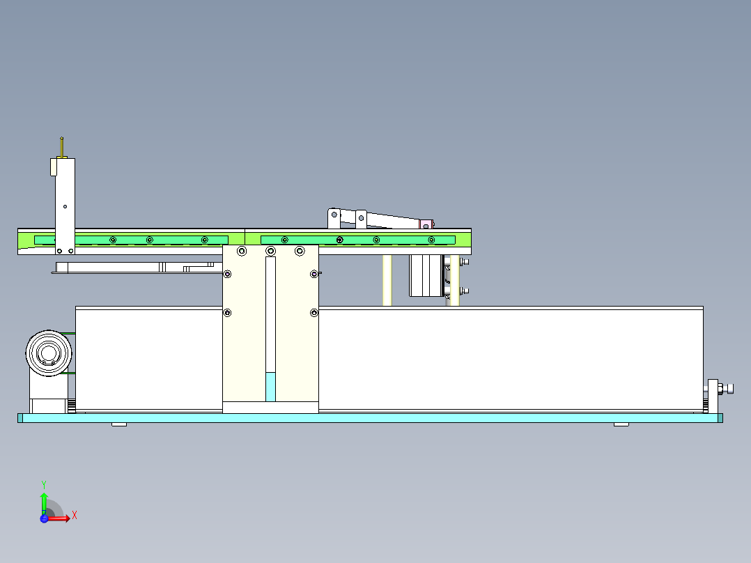 产品上料机构sw23可编辑前视图