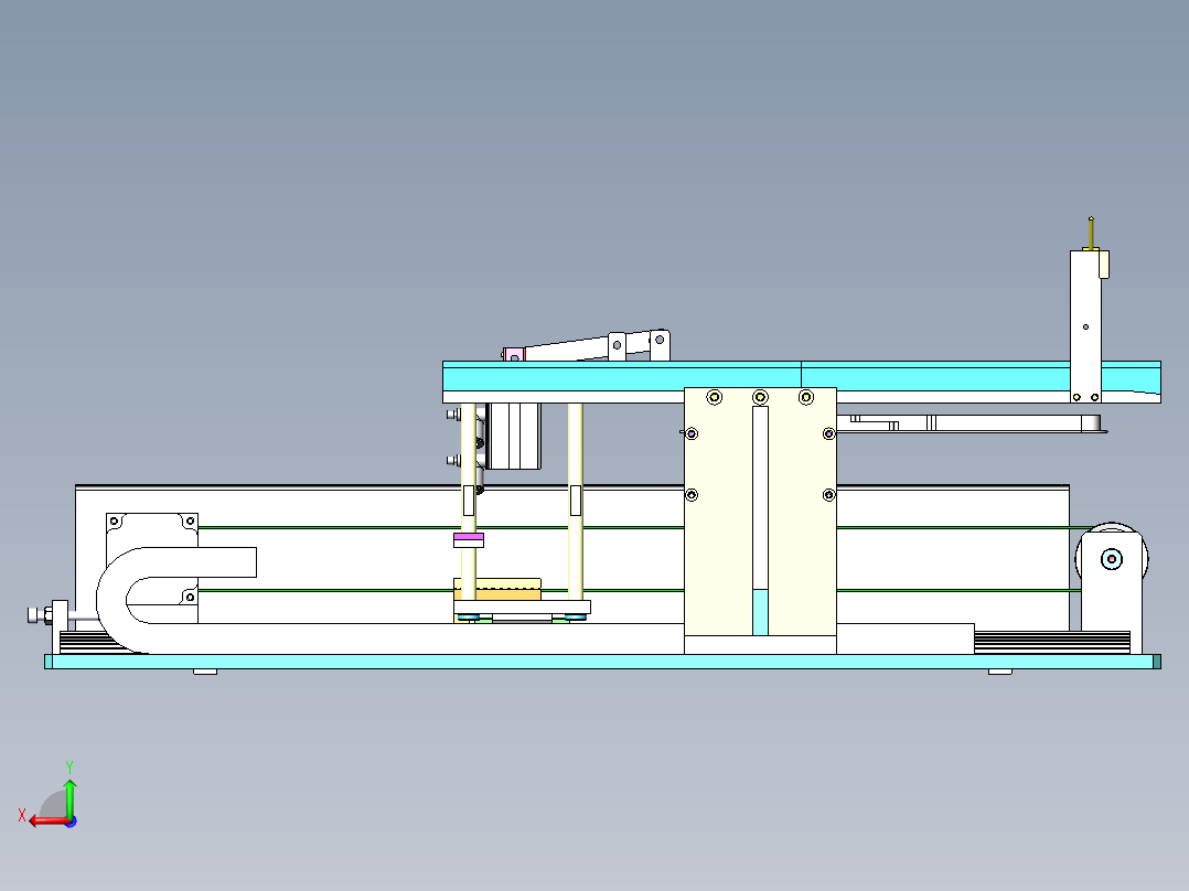 产品上料机构sw23可编辑后视图