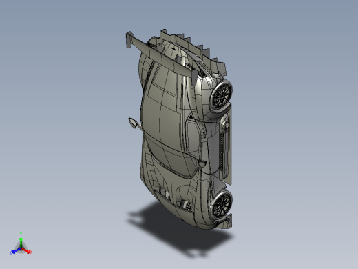 Aston Martin VULCAN限量跑车造型3D建模图纸 CATIA设计 附STP格式