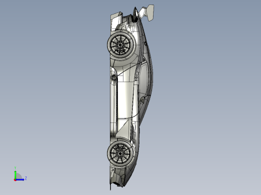 Aston Martin VULCAN限量跑车造型3D建模图纸 CATIA设计 附STP格式左视缩略图