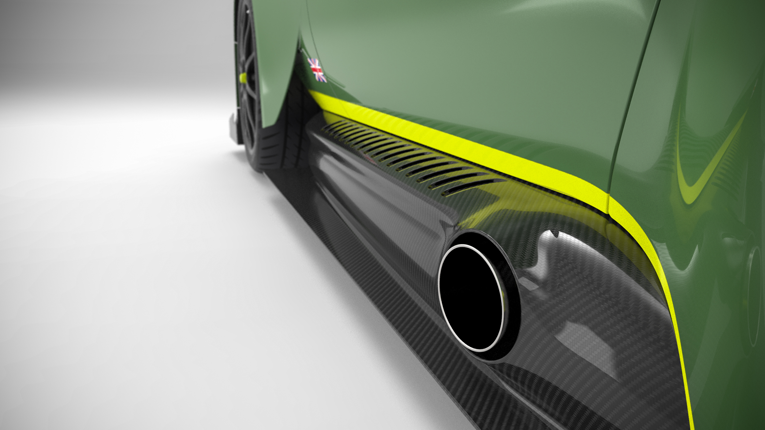 Aston Martin VULCAN限量跑车造型3D建模图纸 CATIA设计 附STP格式