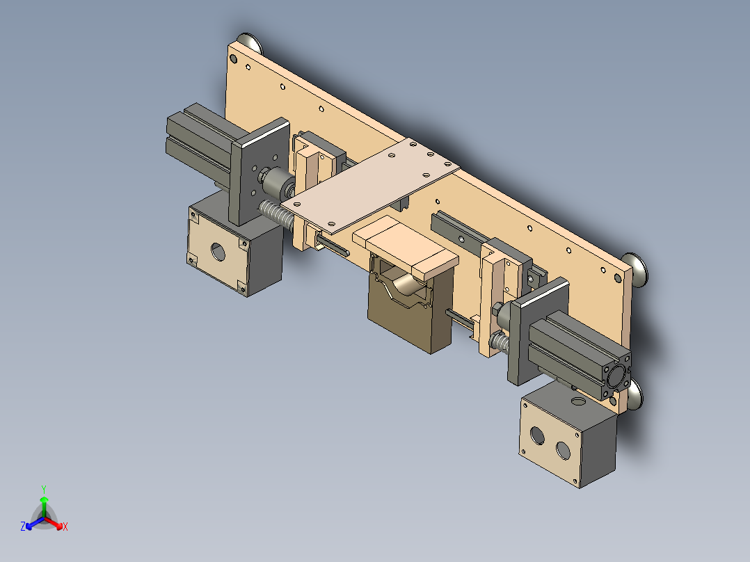 装电机碳刷工装设备3D模型正等轴测图