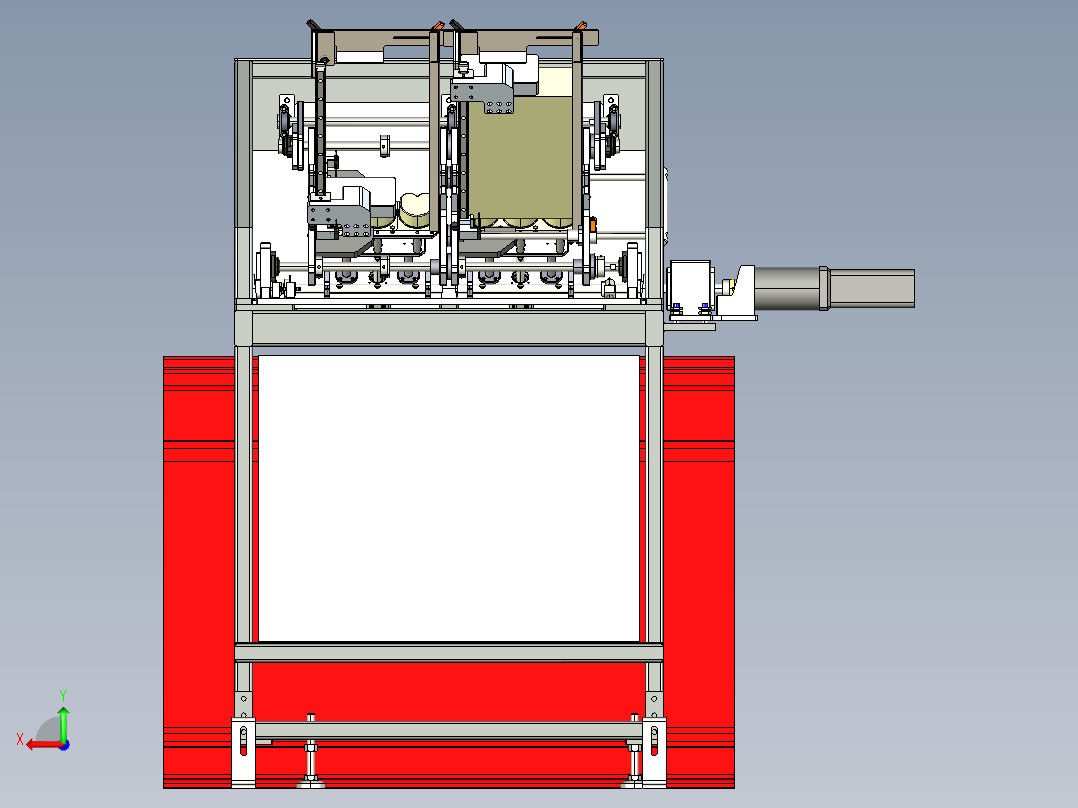拧紧机设备后视图