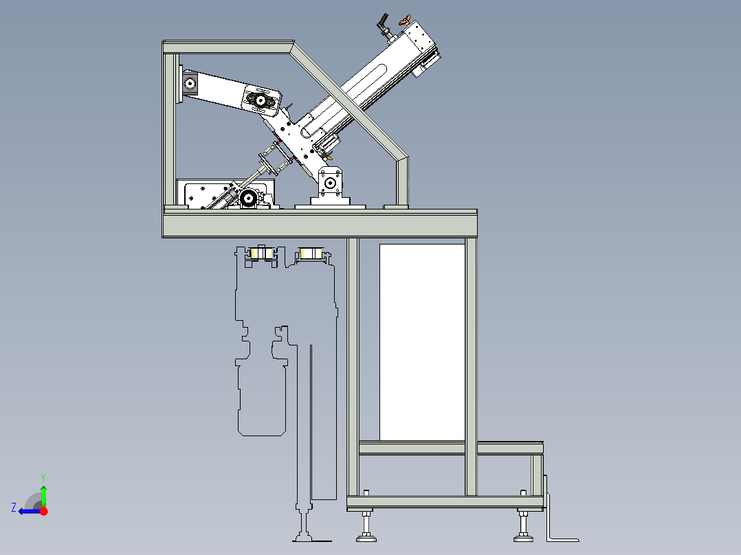 拧紧机设备右视图