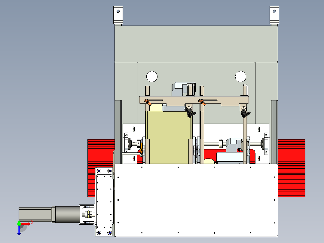 拧紧机设备俯视图