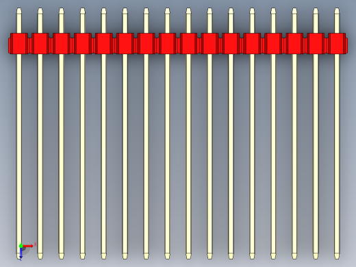 彩色公头100mil（2.54mm）系列-DS1021_red_1x16p_100mil_Type43_rev1.0俯视缩略图