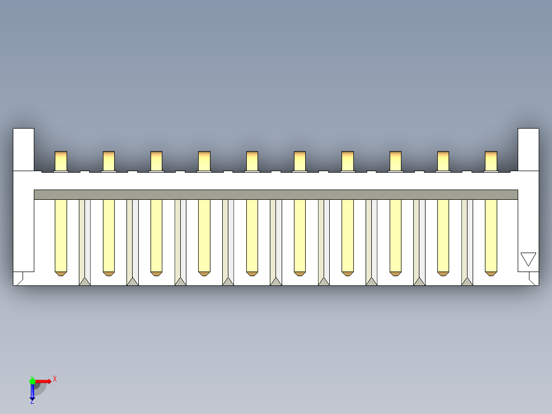 JST-S10B-EH-A俯视图