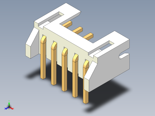 JST-S5B-PH-K-S正等轴测缩略图