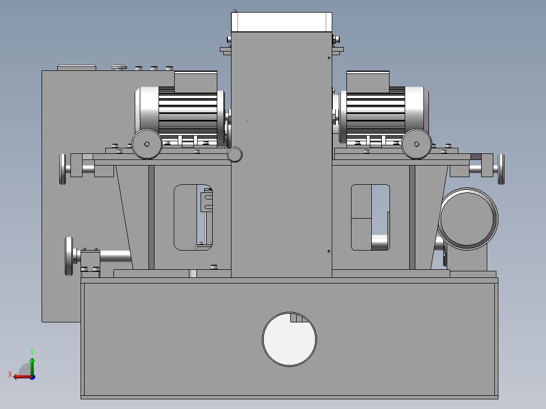 切割成型机后视图