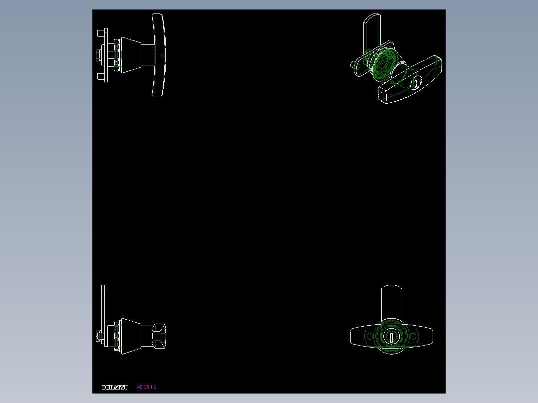 鎖CS,M-2D多系列多零件图纸模型