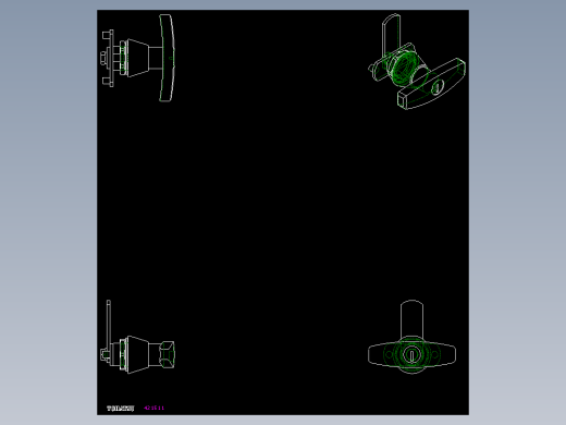 鎖CS,M-2D多系列多零件图纸模型