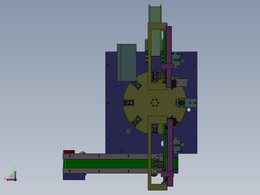 密封圈组装机 3D模型 非标组装设备 3D模型后视缩略图