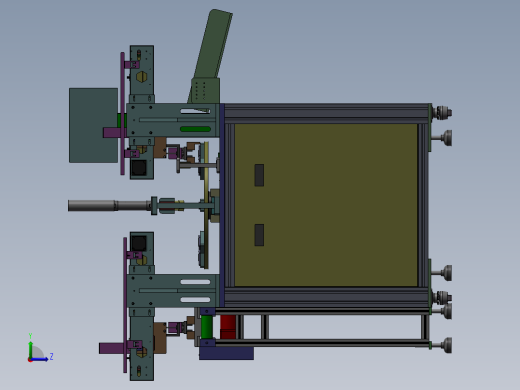 密封圈组装机 3D模型 非标组装设备 3D模型左视缩略图