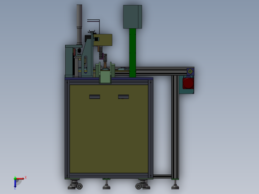 密封圈组装机 3D模型 非标组装设备 3D模型俯视缩略图