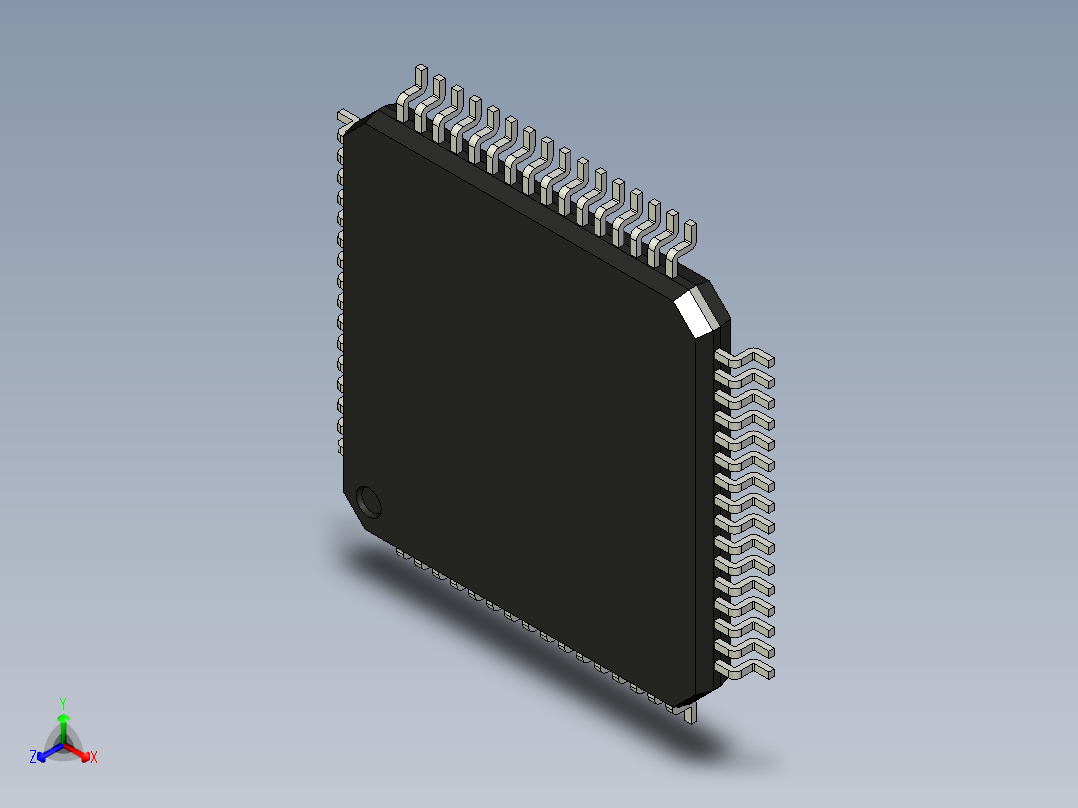 元器件3D封装TQFP64_FPT-64P-M04191