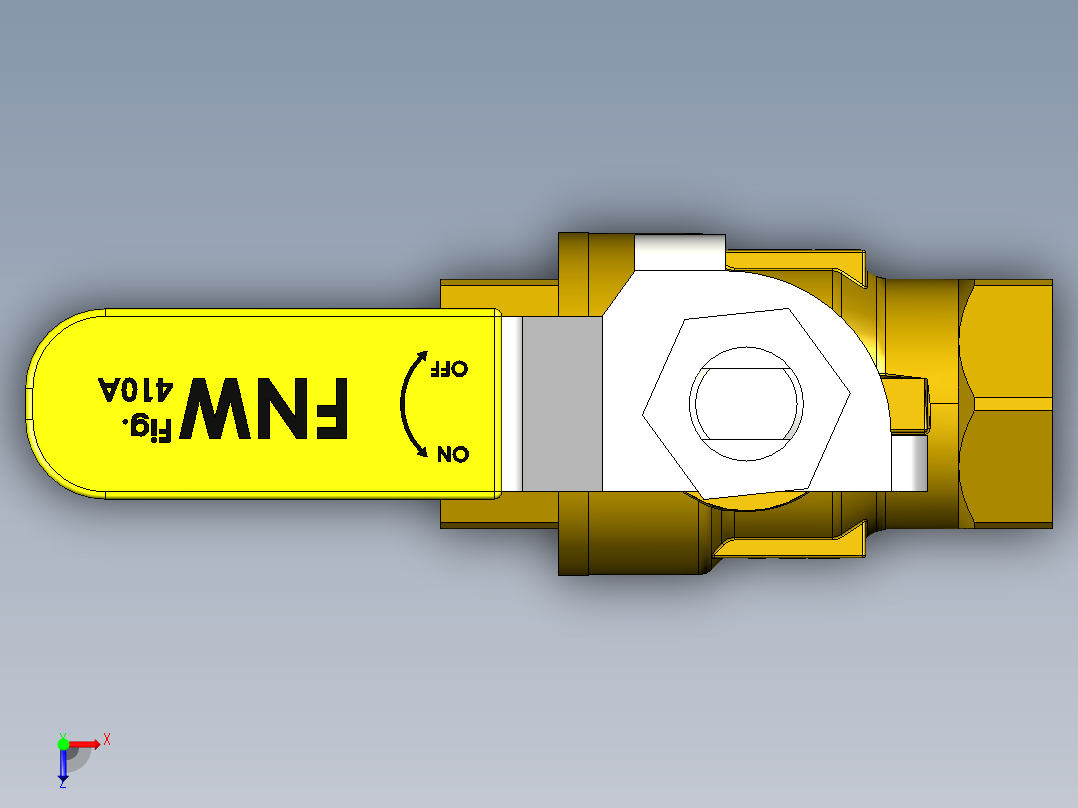阀门模型-___DN8俯视图