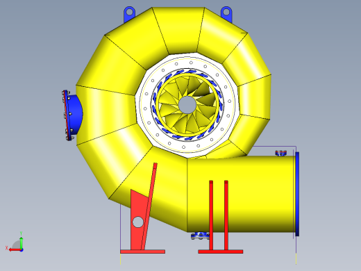 混流式水轮机后视缩略图